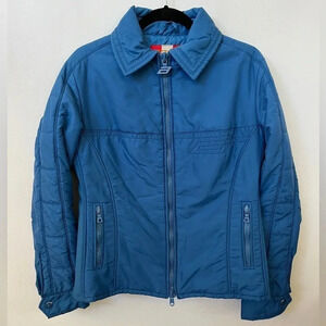 Anba of Austria VNTG 80s/90s size 14 Blue Puffer SKI Jacket Made in Austria
